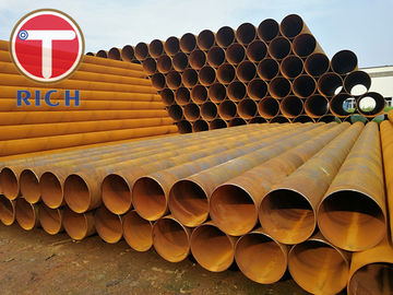 Submerged Arc Welding Steel Tubing Double Spiral Din30670 Round Shape For Gas