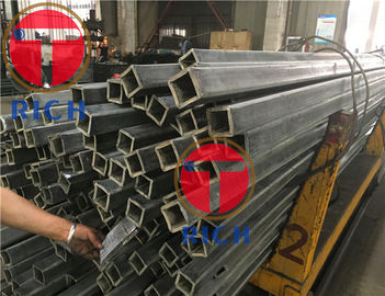 Square / Rectangular Precision Steel Pipe With Galvanized Coated Astm A106
