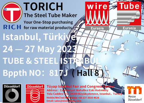 Neueste Unternehmensnachrichten über TORICH-Einladungsschreiben zur Istanblue-Rohr-Ausstellung