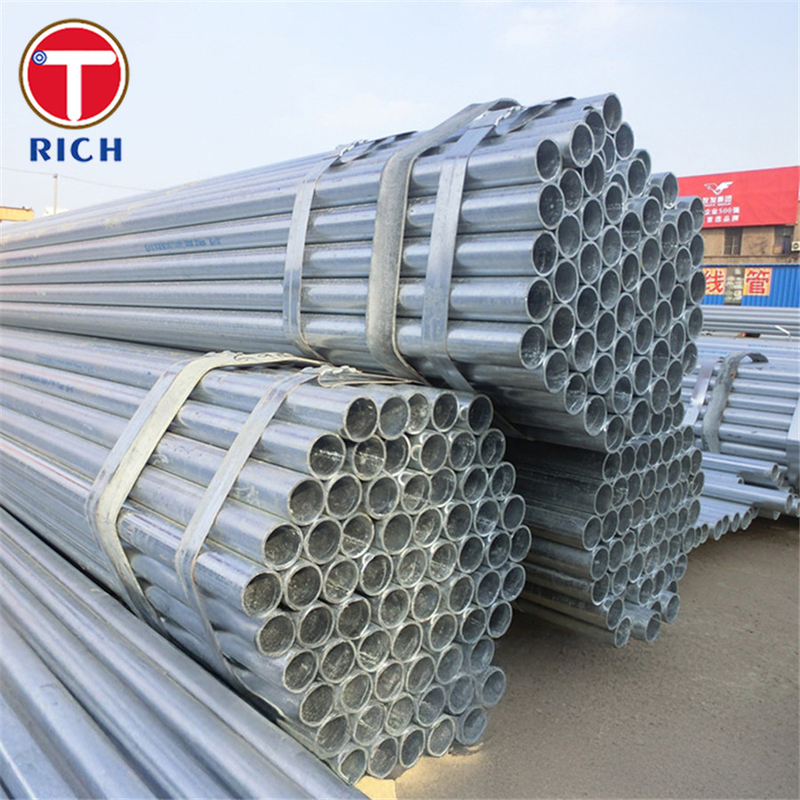 EN 1123-1 S235JR Hot Dip Galvanized Tube Geschweißtes Stahlrohr für Abwasserleitungen
