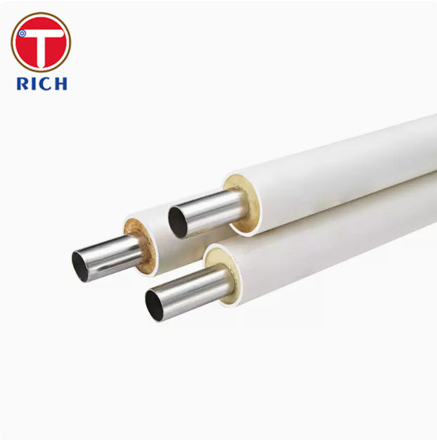 ASTM A213 PVC-beschichtetes Stahlrohr Nahtloses austenitisches Edelstahlrohr für Isolierung