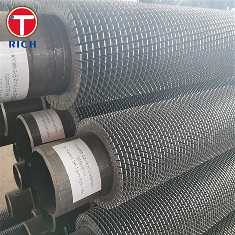 Spiralrohr mit Rippen für industrielle Wärmetauscher mit hohem Wärmeübertragungswirkungsgrad und starker Rippenbindung