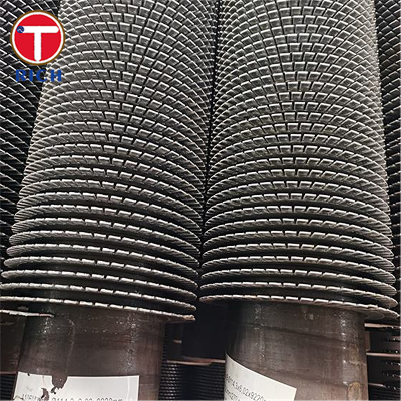 Spiralrohr mit Rippen für industrielle Wärmetauscher mit hohem Wärmeübertragungswirkungsgrad und starker Rippenbindung