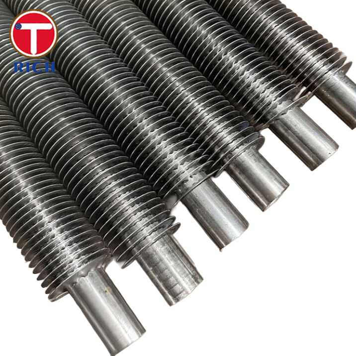 Legierter Stahl L-Fuß-Spannwickelrohr mit Rippen für Wärmetauscher mit verbessertem Wärmeübergang