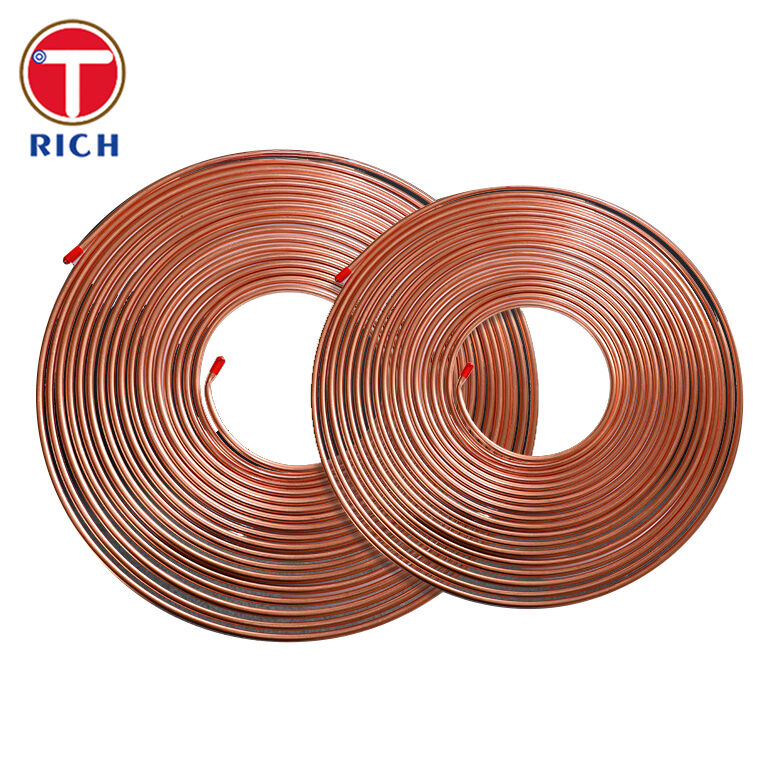 Bundy-Röhrchen mit doppelter Wand aus Kohlenstoffarme Stahlröhrchen, Kupferplattiert für den Automobilbau