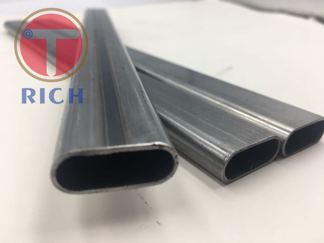 Q235 25*10*1mm schweißte flachen ovalen Stahlschläuche für leichte Trainings-Ausrüstung