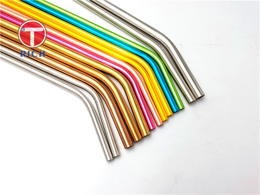 Ein guter Preis. 6mm 8mm 12mm Metall Edelstahl-304, das Straw Set For Coffee Milk-Tee trinkt Online