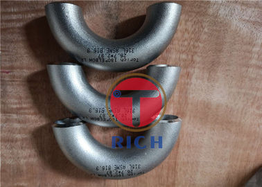 Ein guter Preis. Rohrbearbeitungs-nahtloser Edelstahl ASME B16.9 316L 304L 180 Grad-Ellbogen Online